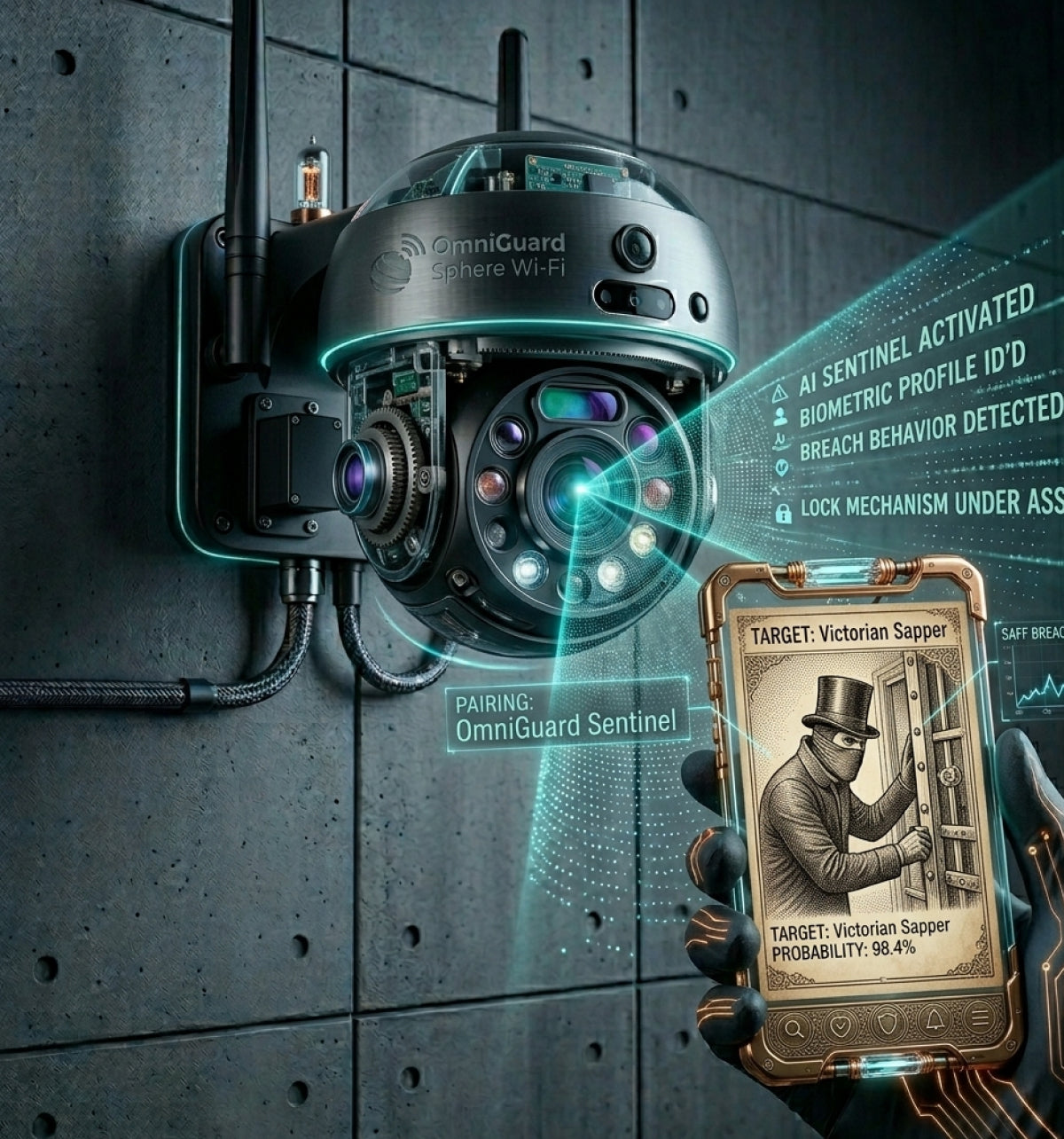 Wireless CCTV Camera: OmniGuard Sphere Wi-Fi